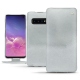 Capa em pele Samsung Galaxy S10 - Platinium ( Pantone 877C ) 