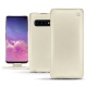 가죽 커버 Samsung Galaxy S10 - Blanc (  Nappa - White ) 