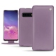 Samsung Galaxy S10 leather case - Lilas ( Nappa - Pantone 2645U ) 