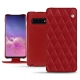 Capa em pele Samsung Galaxy S10 - Rouge - Couture ( Nappa - Pantone 199C ) 