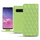 Capa em pele Samsung Galaxy S10 - Vert olive - Couture ( Nappa - Pantone 578U ) 