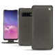 Samsung Galaxy S10 leather case - Anthracite ( Pantone 424C ) 