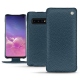 Housse cuir Samsung Galaxy S10 - Indigo ( Pantone 303U ) 