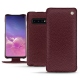 Custodia in pelle Samsung Galaxy S10 - Lie de vin ( Pantone 5115C ) 