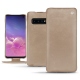 Funda de piel Samsung Galaxy S10 - Taupe vintage ( Pantone 7530C ) 