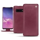 Capa em pele Samsung Galaxy S10 - Prune vintage ( Pantone 512C ) 