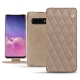Custodia in pelle Samsung Galaxy S10 - Taupe vintage - Couture