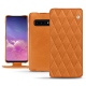 가죽 커버 Samsung Galaxy S10 - Mandarine vintage - Couture