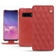 Lederschutzhülle Samsung Galaxy S10 - Cerise vintage - Couture
