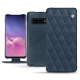 Custodia in pelle Samsung Galaxy S10 - Jean vintage - Couture
