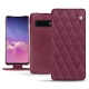 Lederschutzhülle Samsung Galaxy S10 - Prune vintage - Couture