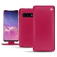 Lederschutzhülle Samsung Galaxy S10 - Rose fluo