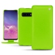 Custodia in pelle Samsung Galaxy S10 - Vert fluo
