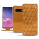Capa em pele Samsung Galaxy S10 - Or Maïa - Couture