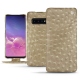 Capa em pele Samsung Galaxy S10 - Autruche desert