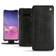 가죽 커버 Samsung Galaxy S10 - Serpent nero