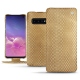 Funda de piel Samsung Galaxy S10 - Serpent sabbia