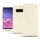 Samsung Galaxy S10 leather case - Crocodile milk