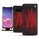 Funda de piel Samsung Galaxy S10 - Rouge Patine