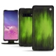 Lederschutzhülle Samsung Galaxy S10 - Vert Patine