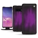Custodia in pelle Samsung Galaxy S10 - Violet Patine