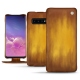 가죽 커버 Samsung Galaxy S10 - Doré Patine