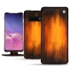 Lederschutzhülle Samsung Galaxy S10 - Fauve Patine
