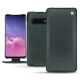 Samsung Galaxy S10 leather case - Blu marino