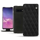 Custodia in pelle Samsung Galaxy S10 - Negre poudro - Couture