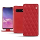 Capa em pele Samsung Galaxy S10 - Rouge troupelenc - Couture