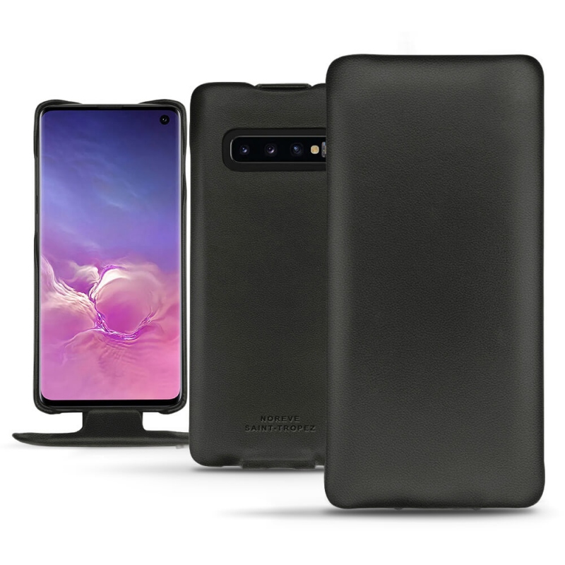 Capa em pele Samsung Galaxy S10 - Noir PU
