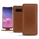 Lederschutzhülle Samsung Galaxy S10 - Marron PU