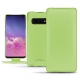 Capa em pele Samsung Galaxy S10 - Vert olive PU