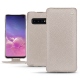 Capa em pele Samsung Galaxy S10 - Taupe innocent