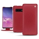 Samsung Galaxy S10 leather case - Rouge passion