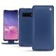 Custodia in pelle Samsung Galaxy S10 - Bleu frisson