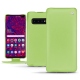 Housse cuir Samsung Galaxy S10+ - Vert olive ( Nappa - Pantone 578U ) 