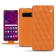 レザーケース Samsung Galaxy S10+ - Orange - Couture ( Nappa - Pantone 1495U ) 