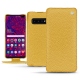 Custodia in pelle Samsung Galaxy S10+ - Mimosa ( Pantone 141C ) 