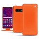 レザーケース Samsung Galaxy S10+ - Orange fluo