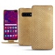 Housse cuir Samsung Galaxy S10+ - Serpent sabbia