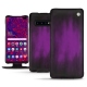Housse cuir Samsung Galaxy S10+ - Violet Patine