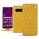 Custodia in pelle Samsung Galaxy S10+ - Jaune soulèu - Couture