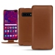 Custodia in pelle Samsung Galaxy S10+ - Marron PU