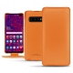 Custodia in pelle Samsung Galaxy S10+ - Orange PU
