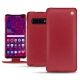 Custodia in pelle Samsung Galaxy S10+ - Rouge passion