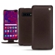 Samsung Galaxy S10+ leather case - Marron envoûtant