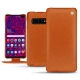 Custodia in pelle Samsung Galaxy S10+ - Orange vibrant