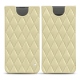 Samsung Galaxy S10 leather pouch - Beige - Couture ( Nappa - Pantone 7502C ) 