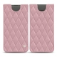 Lederschutzhülle Samsung Galaxy S10 - Rose - Couture ( Nappa - Pantone 2365C ) 